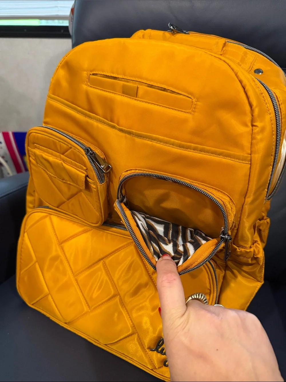 lug Puddle Jumper Backpack Amber Yellow NWOT